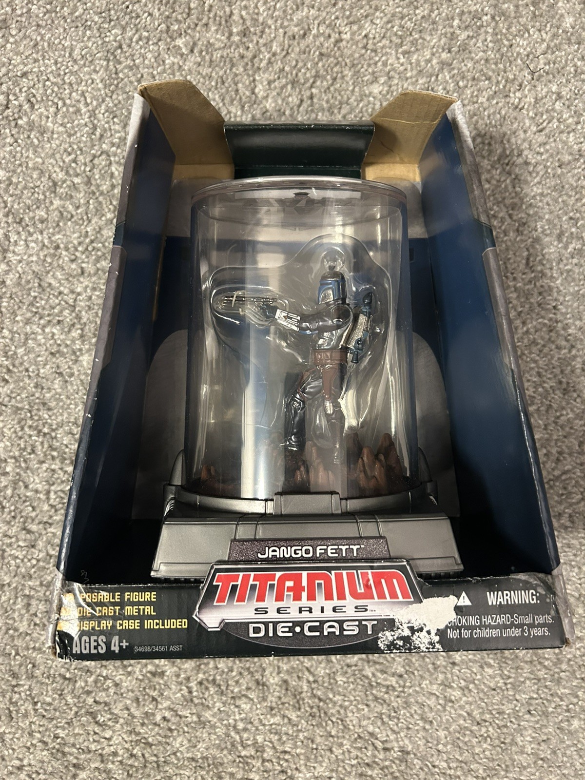 Star Wars Titanium Series Die Cast Jango Fett Figure RARE - NEW - SEALED 