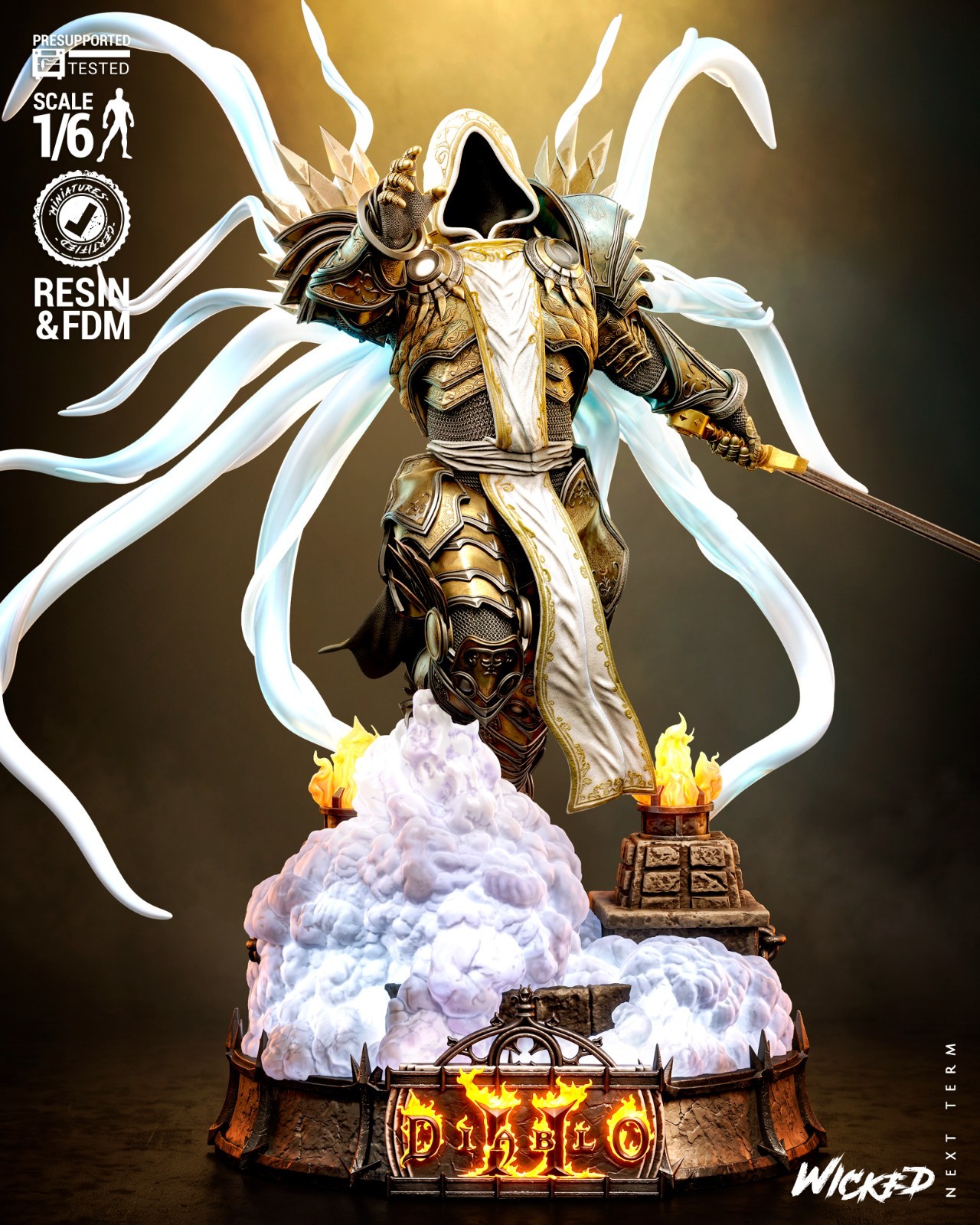 1:6 Tyrael Diablo II Fan Art UNPAINTED High Quality Garage Kit