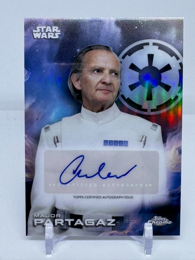 Major Partagaz Anton Lesser Auto 2025 Topps Chrome Star Wars Refractor A-LE