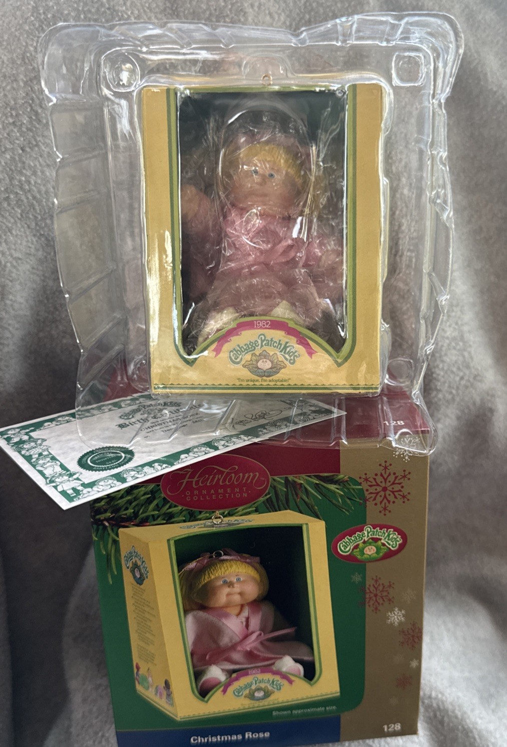 2004 Carlton Cards CABBAGE PATCH KIDS Heirloom Ornament Christmas Rose NIB