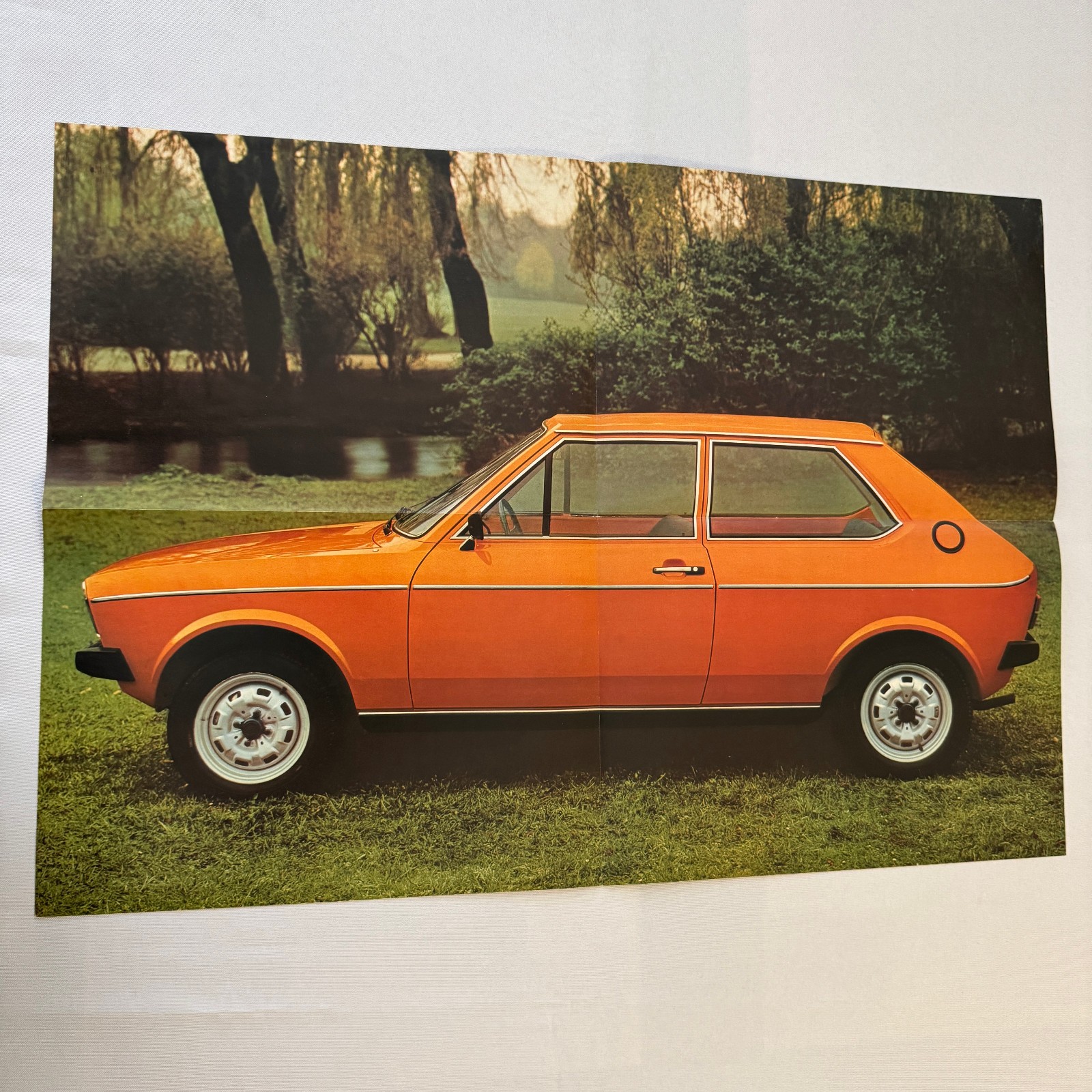 Audi 50 Poster Sales Brochure Catalog Advertising 1974 1975 GERMAN