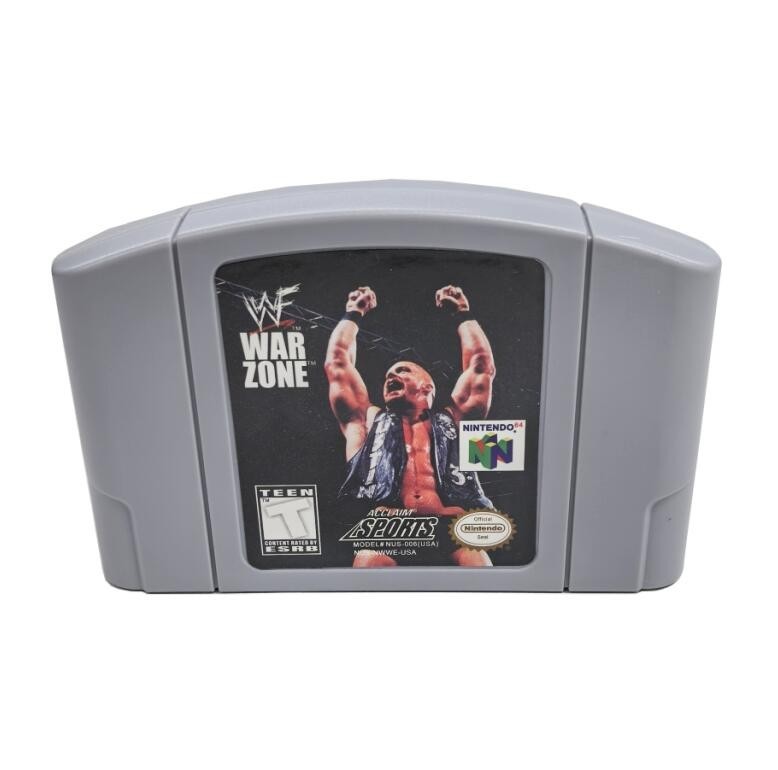 N64 Vedio Game Card WWF War Zone