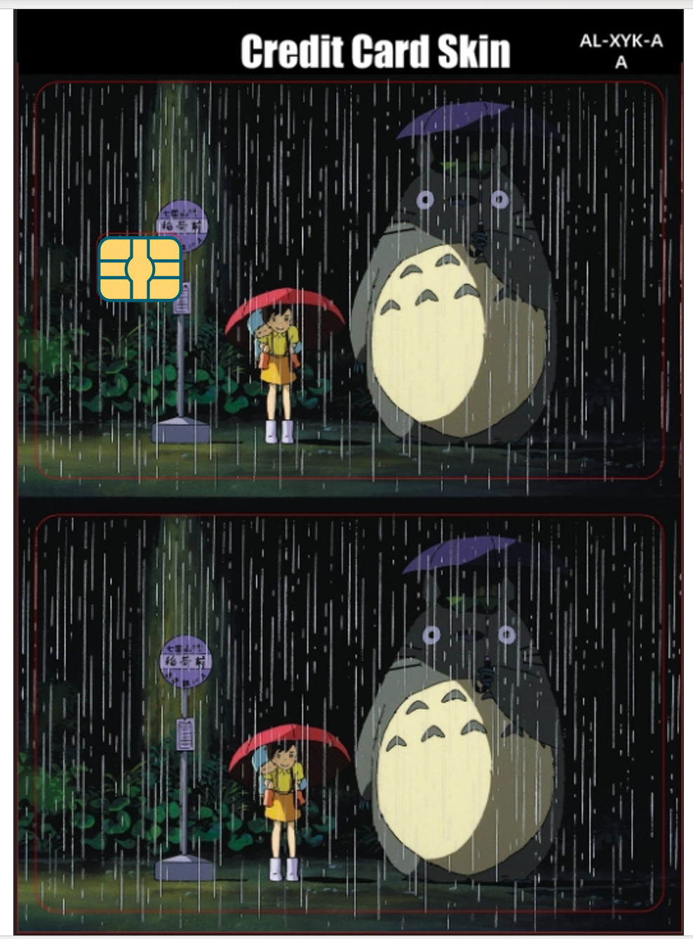 My Neighbor Totoro Credit Card Smart Sticker Skin Precut Small Chip Studio Ghibl