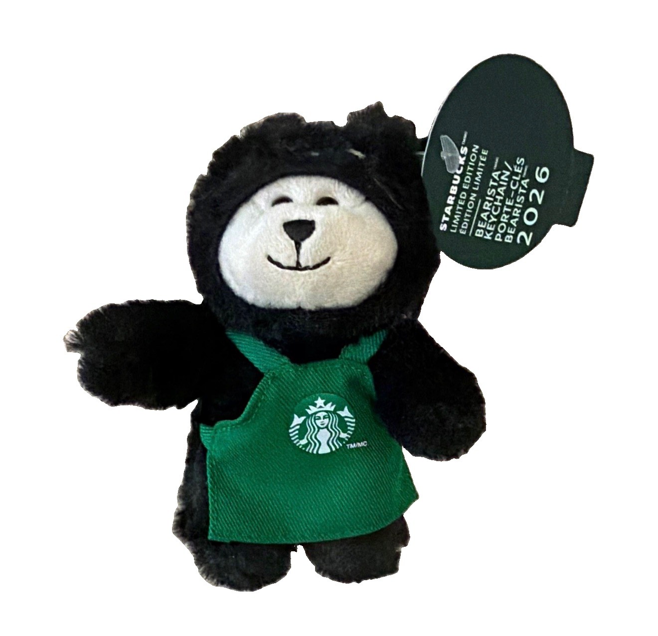 NEW Halloween 2026 Starbucks Barista Key Chain Black Cat  Plush with hang tag