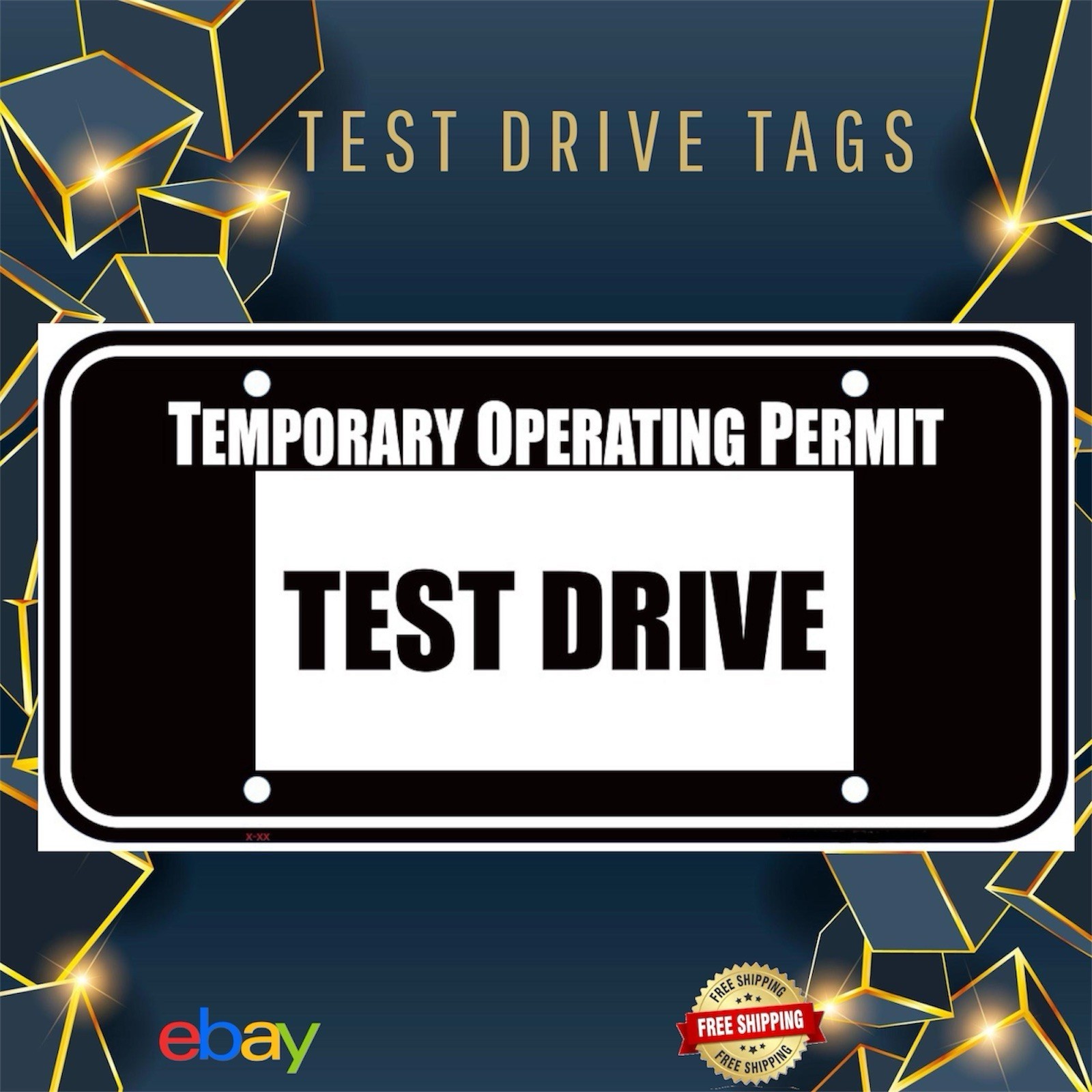 Test Drive Dealer Plate Tag