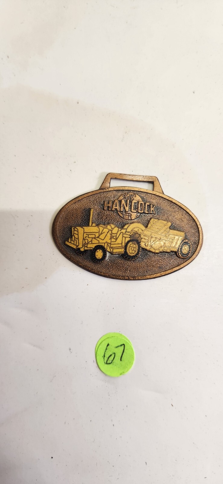 VINTAGE ADVERTISING EQUIPMENT WATCH FOB TRACTOR CAT EXCAVATING CONSTRUCTION 99