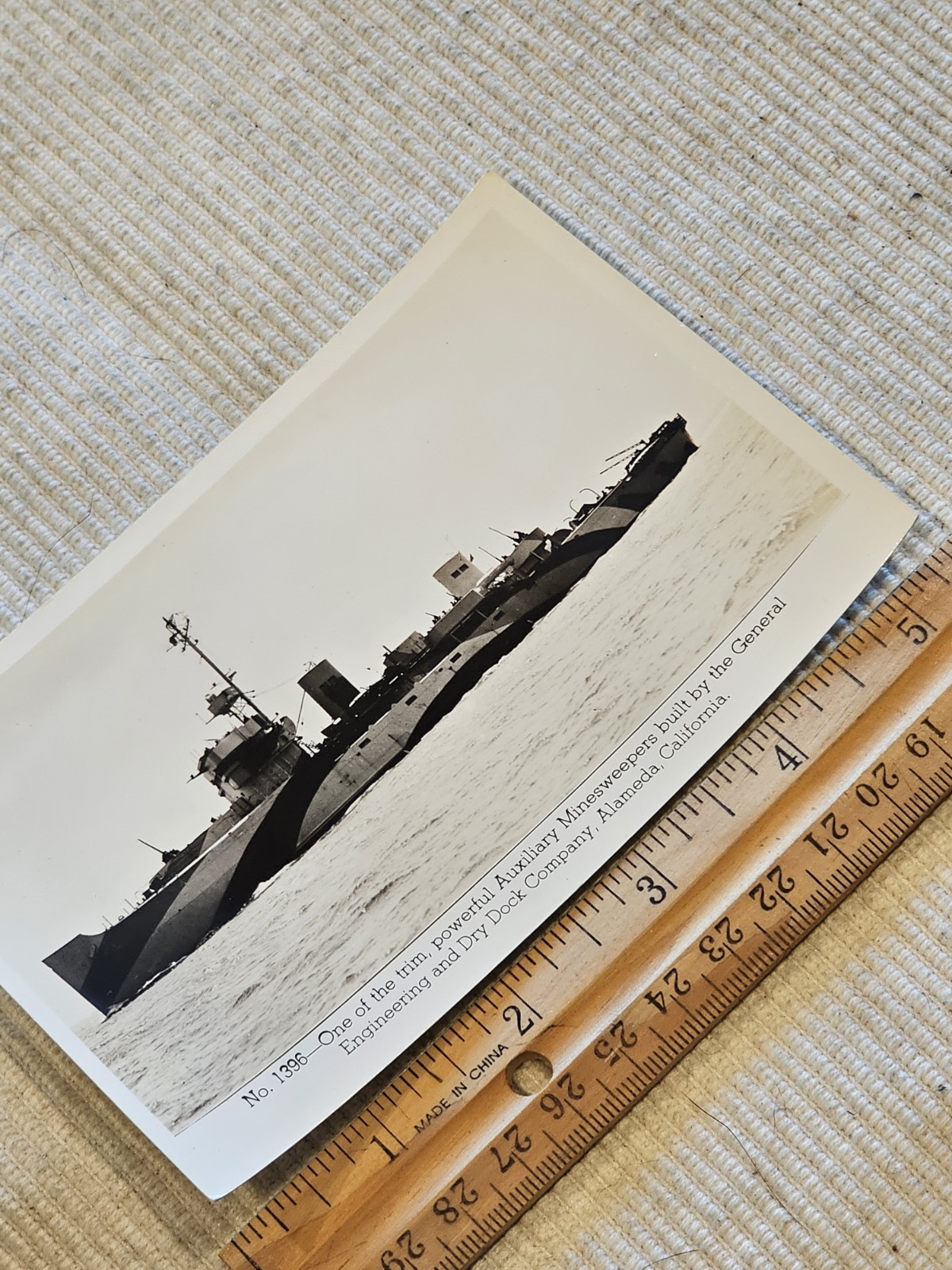 WWI USN Navy Mine Sweeper No 1396 Photo L@@K