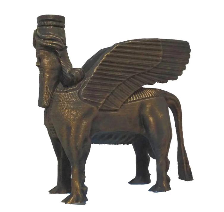 Sumerian Guardian Ancient Civilization Hybrid Statue