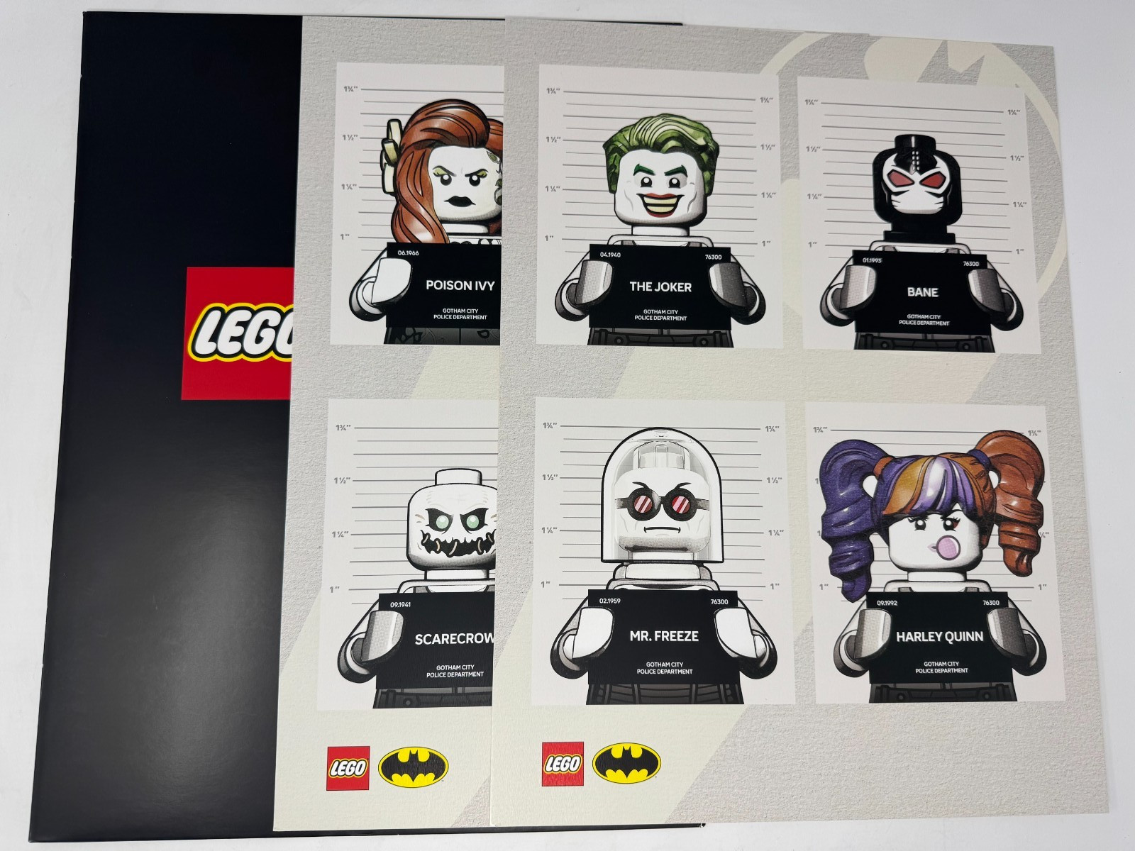New LEGO 5010010 Insiders Batman Arkham Asylum Art Posters Set of 2 Limited Ed