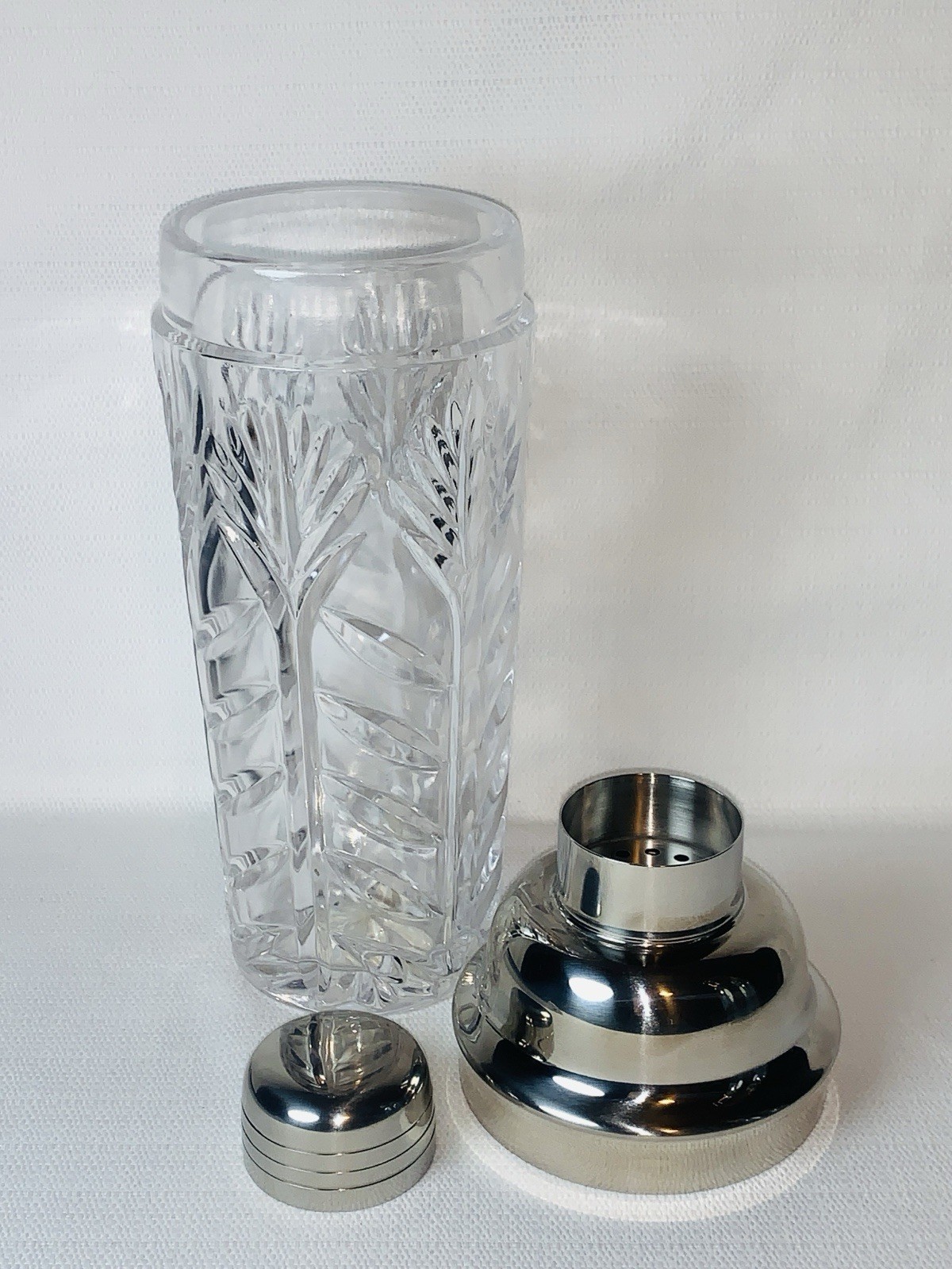 Fifth Avenue Crystal Portico Vtg Martini Cocktail Shaker NOS Retired Barware