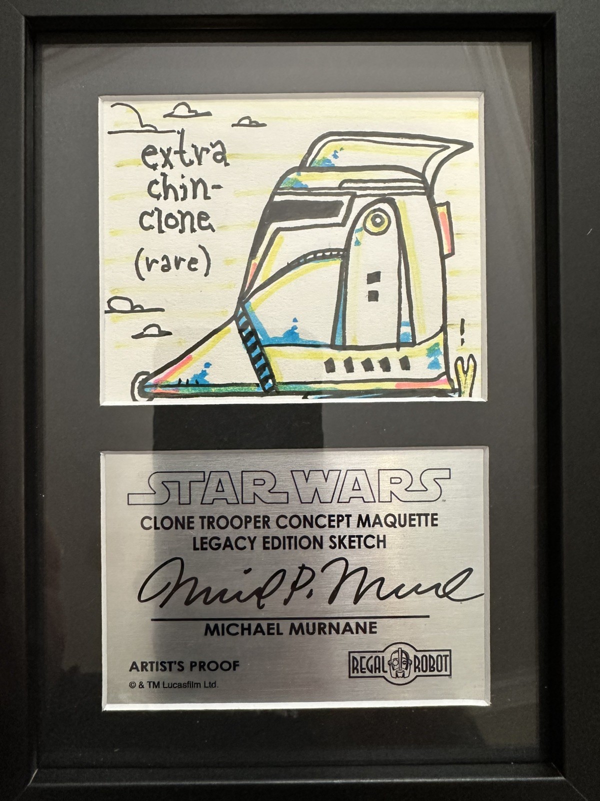 Regal Robot Star Wars Clone Trooper Concept Maquette Legacy Edition Sketch