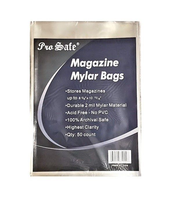 (50-Pack) Pro Safe Magazine Size Mylar Bags 8-5/8\