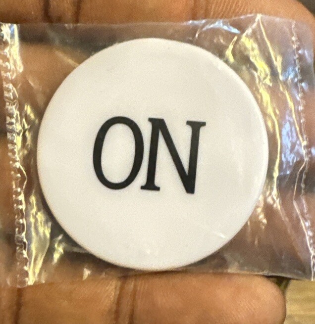 Craps White/Black ON/OFF 2-SIDED 2\