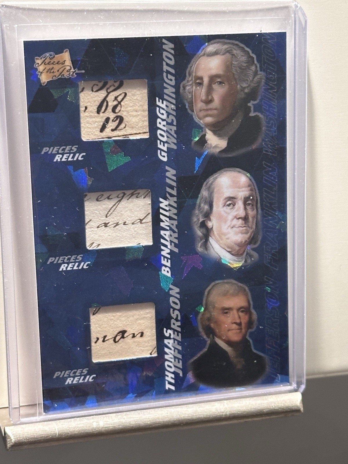 George Washington, Ben Franklin, Thomas Jefferson 1/1 Pieces Of The Past