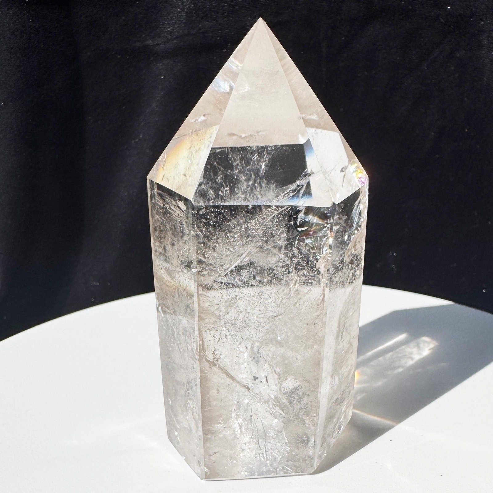 AAA Clear Quartz Crystal Tower — Polished Gemstone - Home Decor