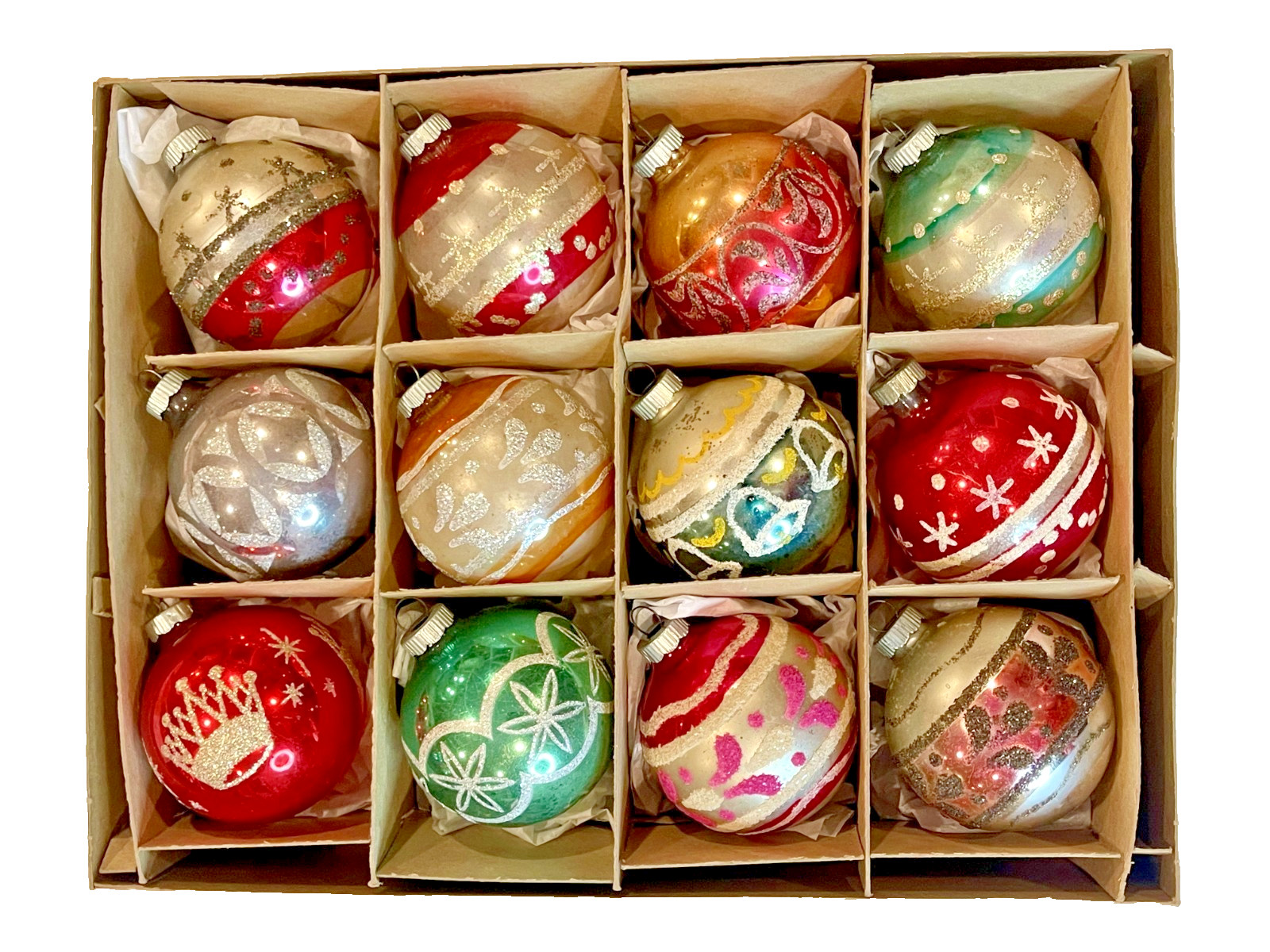 Vintage Shiny Brite Christmas Ornaments 3\