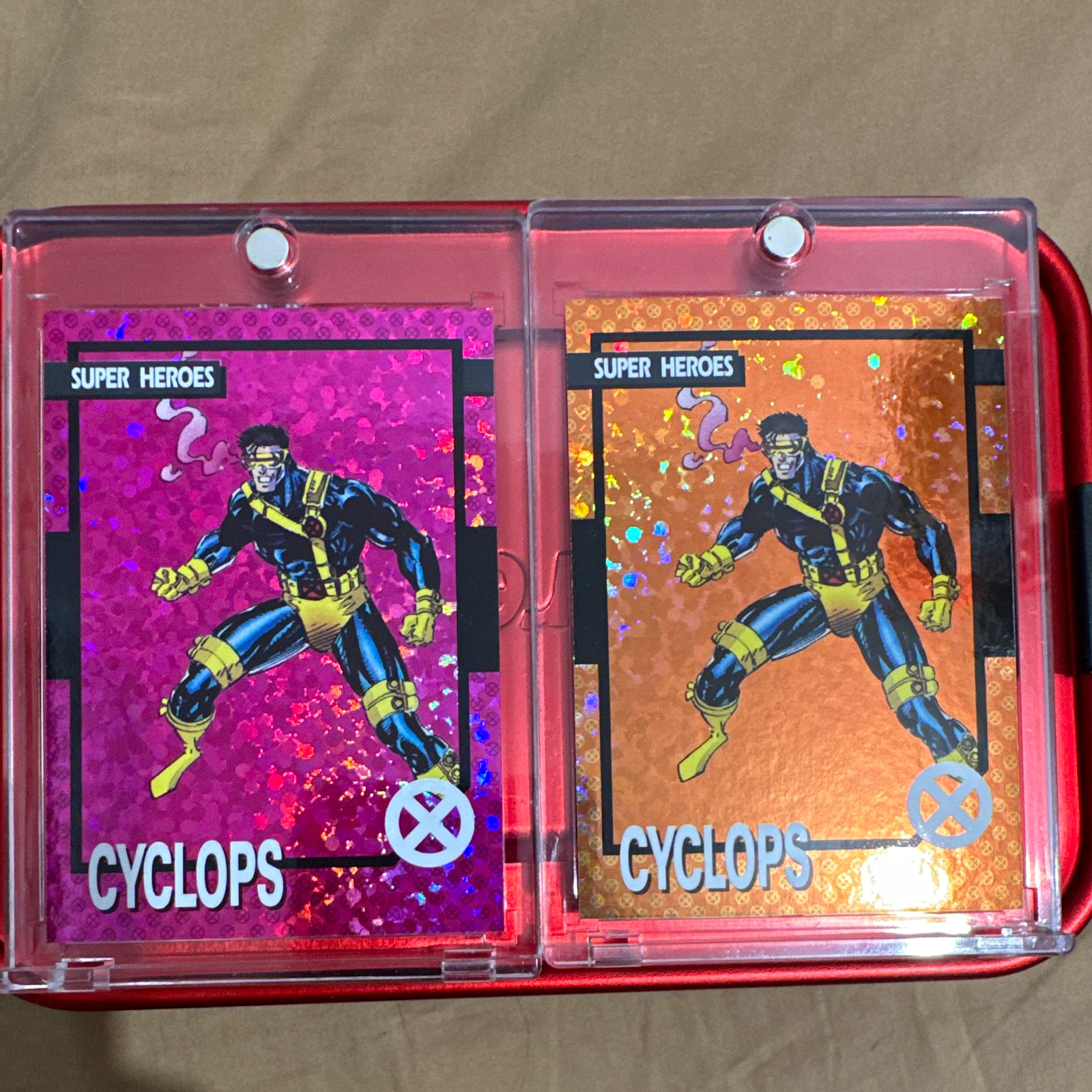 Impel 2023 Marvel Kith X-Men '92 Cyclops Parallel 2-Card Lot #/249 #/299