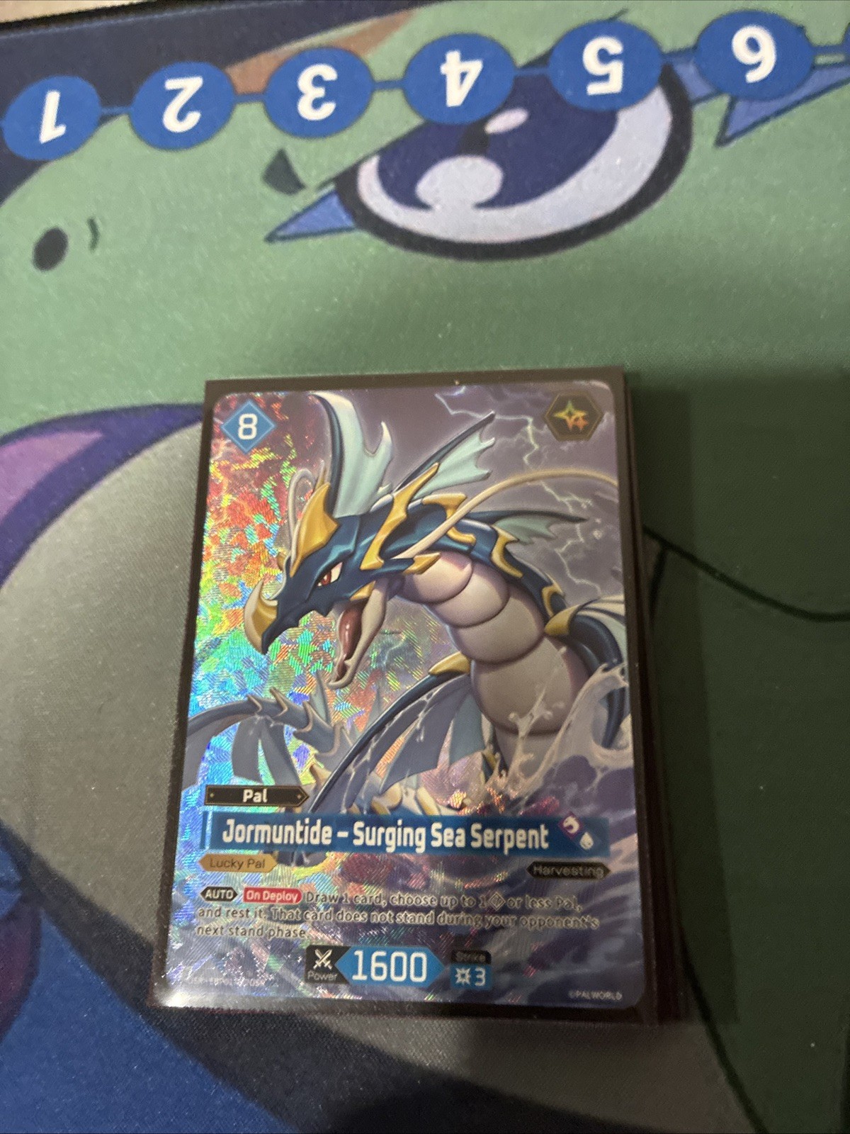 Palworld OCG Full Art Jormuntide - Surging Sea Serpent EBP01-027OSR