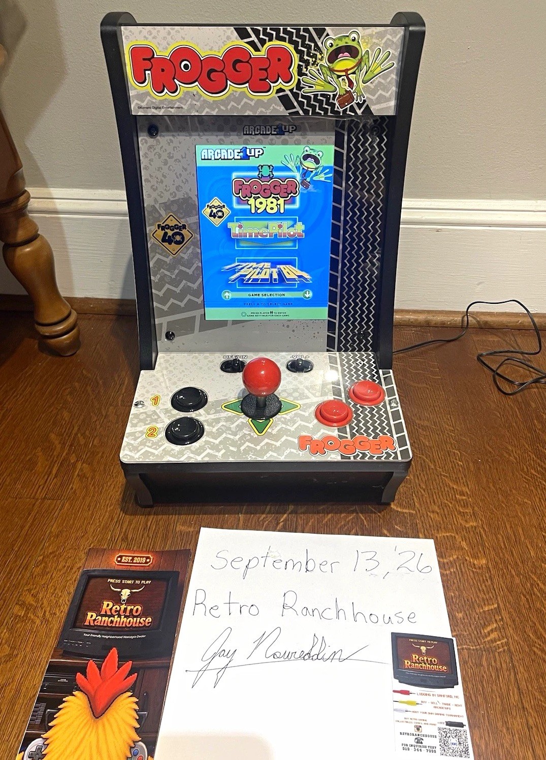 Frogger Countercade Arcade1up Collectible Mini Video Arcade Machine 06/2021
