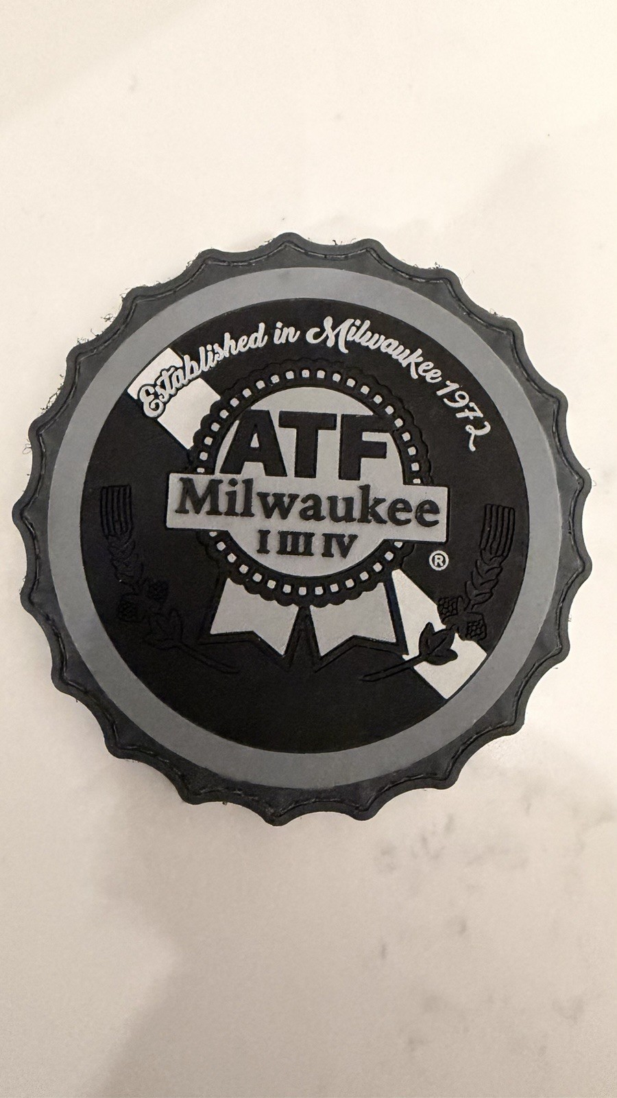 ATF Milwaukee Bottle Cap Collectors Patch — Rare 🔥🔥🔥 Last One 👀