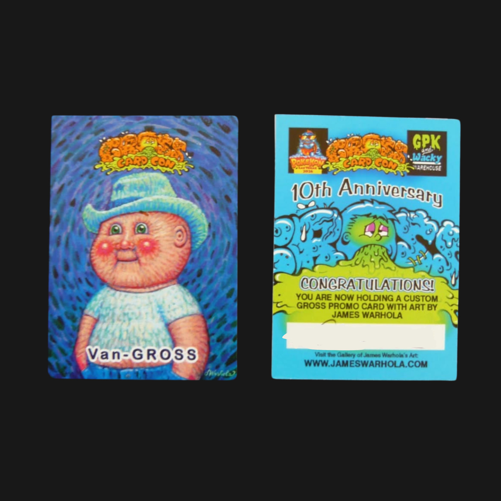 2026 GROSS CARD CARD CON JAMES WARHOLA VAN-GROSS POKEKON PROMO CS 10TH ANN
