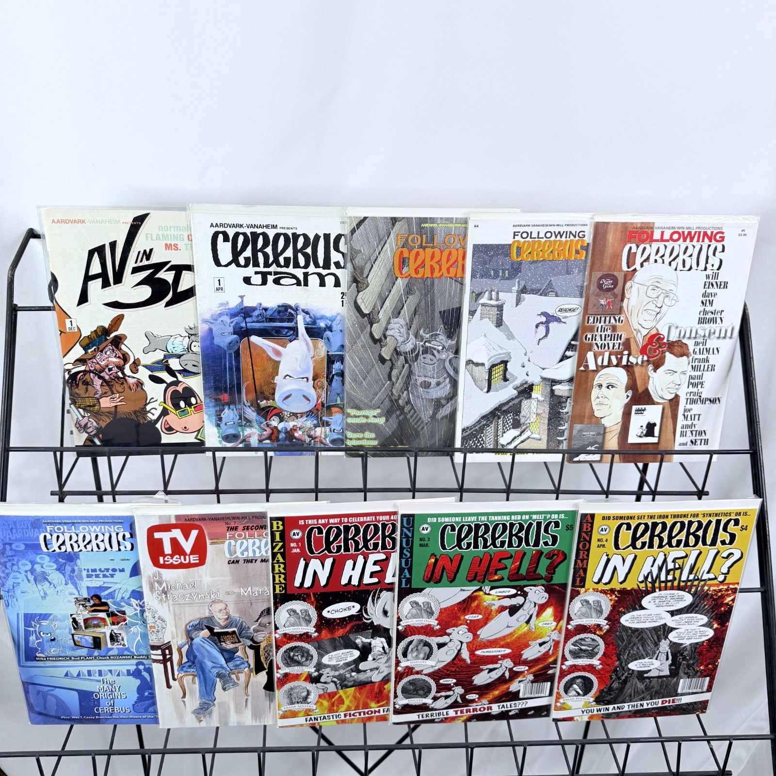 Cerebus in Hell 1 3-4. Following 2 4-7, Jam 1 and AV 3D Lot Dave Sim