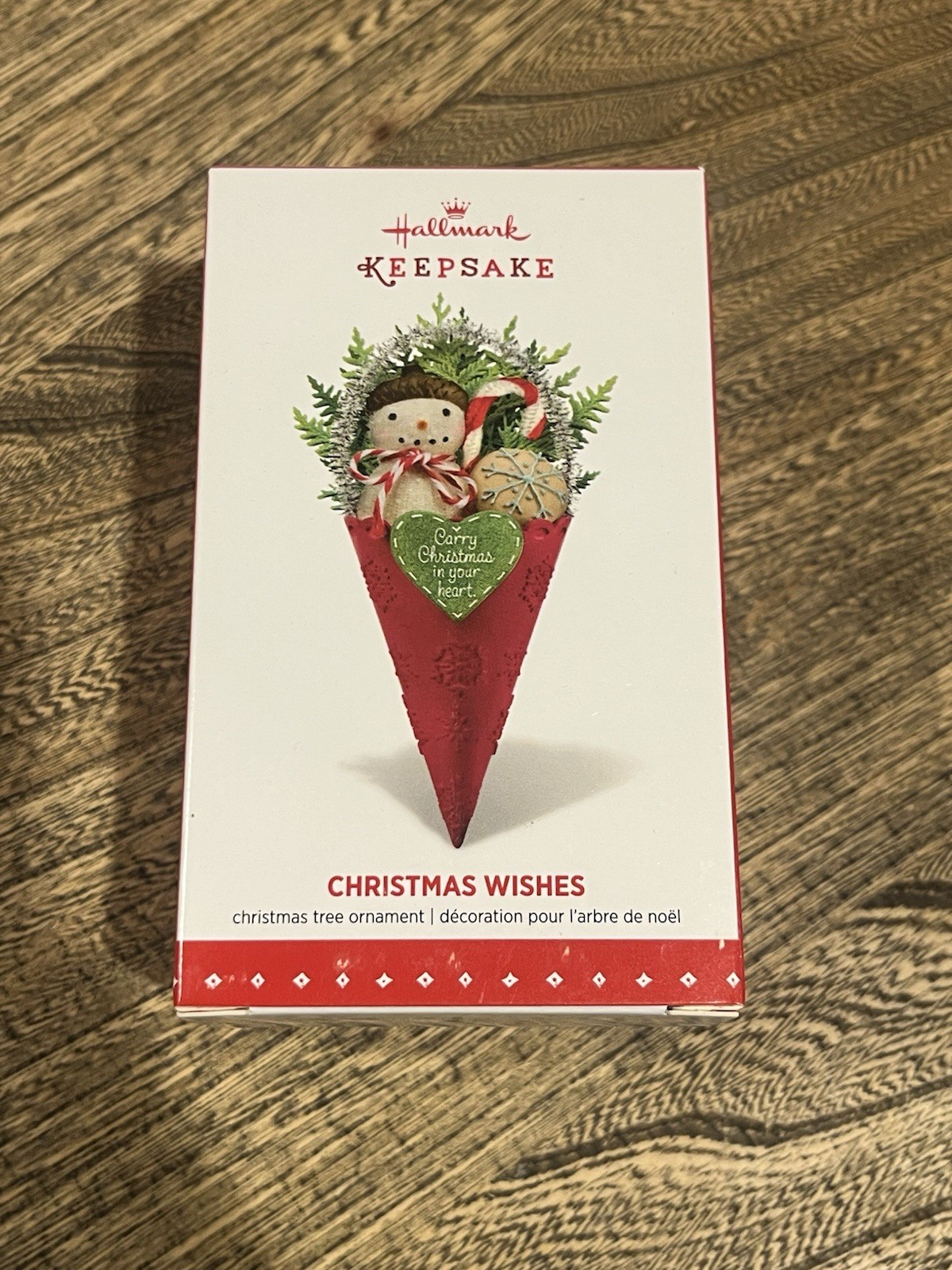2015 Hallmark CHRISTMAS WISHES Ornament Carry Christmas in Your Heart