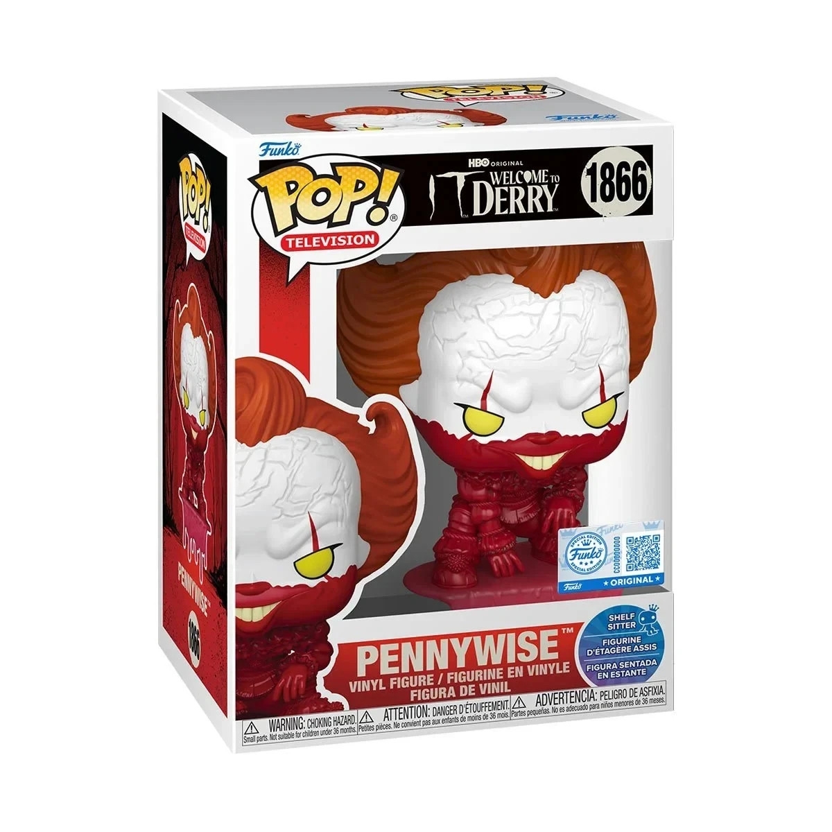 It: Welcome to Derry Pennywise Bloody Shelf Sitter Funko Pop Vinyl Figure #1866