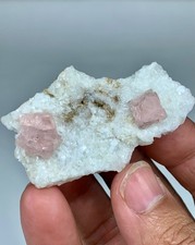 19g Natural Pink Pyramid Shape Fluorite Crystals Perched On It’s Matrix From Pak picture