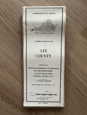 Lee County 1977 General VDOT Highway Map of Lee County, Virginia picture