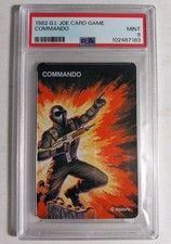 1982 G.I. Joe Card Game Snake Eyes Rookie 1st Appearance PSA 9 Commando picture