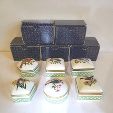 Lot of 6 Limoges Trinket Boxes Songbirds of Springtime Each Trinket 1-1/2