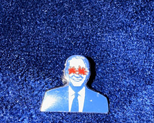 Joe Biden 2024 official campaign lapel pin “ Dark Brandon “ pin picture
