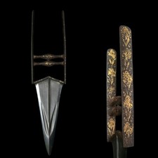 Rare Indian Deccan Irani Wootz Decan Katar Dagger With Gold Damascened 18 C picture