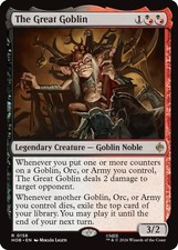 The Great Goblin 158 Rare The Hobbit Magic: The Gathering Near Mint picture