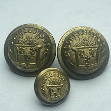 Post CVIL WAR CONNECTICUT OFFICERS COAT BUTTON LOT WITH CUFF BUTTON picture