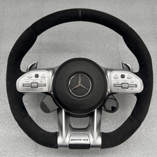 MERCEDES BENZ AMG ALCANTARA STEERING WHEEL A B C E GLE S GENUINE U88 GENUINE picture