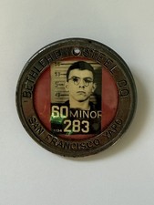 Vintage Bethlehem Steel San Francisco Yard Employee Photo ID Badge #283 picture