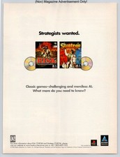 Risk Stratego PlayStation PC Hasbro Strategy Classics 1998 Advertisement picture