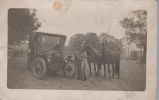 Bill Schade Rambler Auto Horses Hunter Patton PA 1910s - RPPC Photo Postcard picture