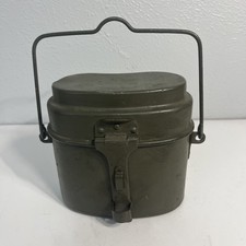 Original Polish Army mess kit Aluminum military bowler pot Army 2 parts mess Kit picture