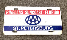 Rare Vintage AAA Pinellas Suncoast ST PETERSBURG FLORIDA License plate c picture