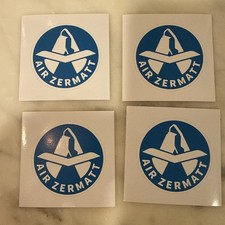 4 (Four) Official Air Zermatt Vinyl Stickers – Swiss Rescue Helicopter picture