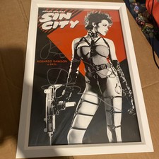 Rosario Dawson Signed Sin City Poster 19” X 12” picture