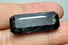 4 gr very Beautiful Blue Dravite Tourmaline rough stones and cut From Afg 1 gift picture