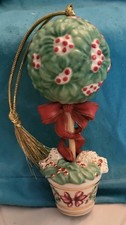 LENOX Christmas Holiday Topiary Ornament In Original Box EUC picture