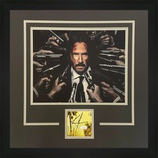 Keanu Reeves Autographed John Wick 11x14 Guns Movie Poster Deluxe Framed Piece - picture