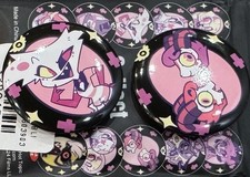 Hazbin Hotel Angel Dust & Razzle Dazzle Hot Topic Mystery Button Pin Vivziepop picture