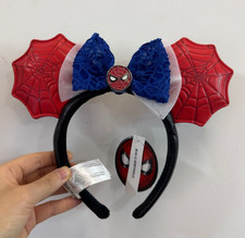 Genuine HKDL 2026 Marvel's Spider-Man Dual-Sided With Detachable Bow Headband picture