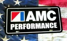  AMC PERFORMANCE LICENSE PLATE TAG 1968 1969 1970 1971 1972 Javelin AMX Hornet X picture